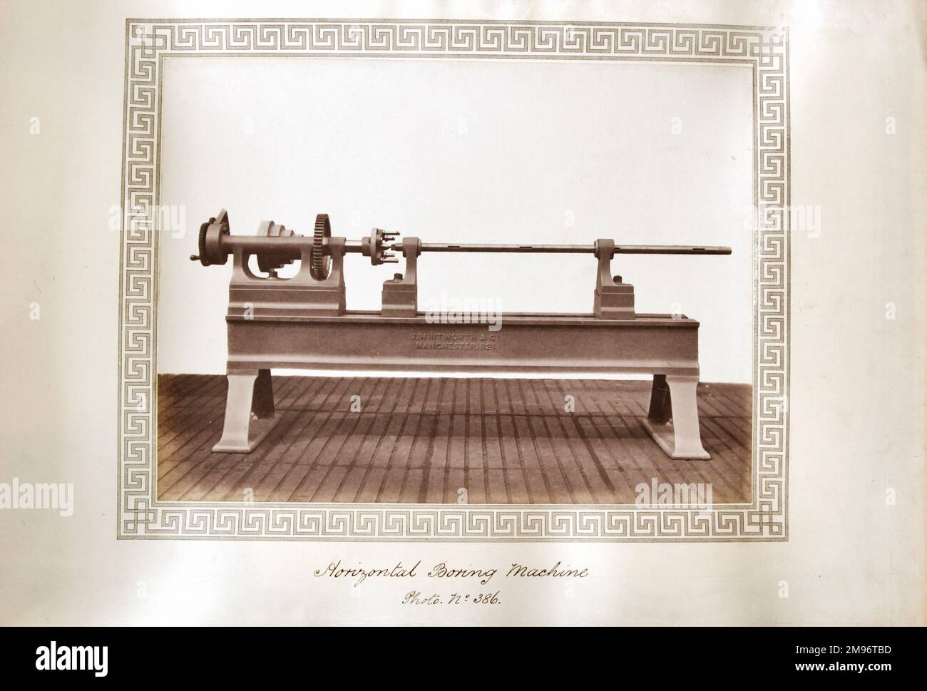 Horizontal boring machine Stock Photo