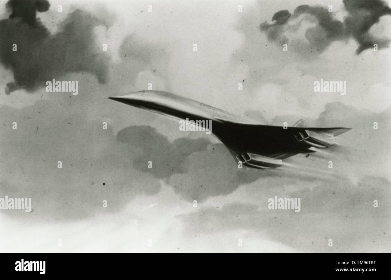 Artists impression of Concorde Stock Photo