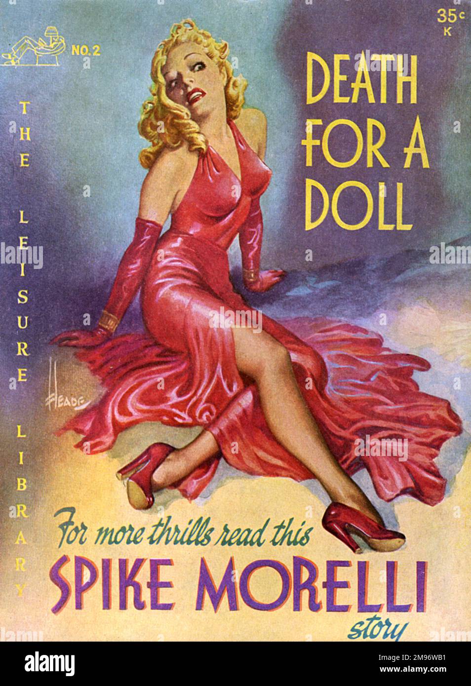 Death for a Doll - a Spike Morrelli story - The Leisure Library series Stock Photo