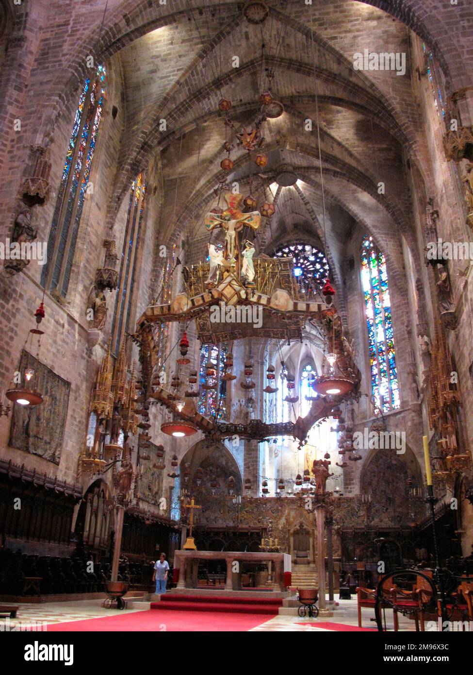 Palma, Mallorca, Spain. The Alter section of the Cathedral sa Seu. Stock Photo