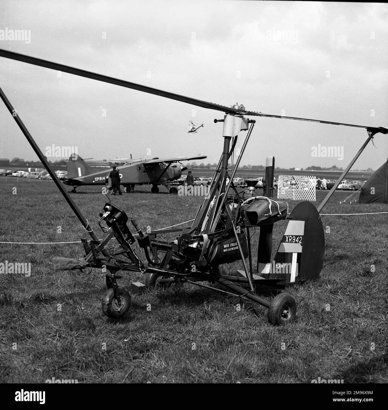 Built by Beagle Aircraft to the design of ex-RAF bomber pilot Wing Commander Ken Wallis, the Beagle-Wallis WA-116 was an autogyro created mainly for military reconnaissance and surveillance.  Ken Wallis flew a WA-116 in the James Bond film You Only Live Twice. Stock Photo