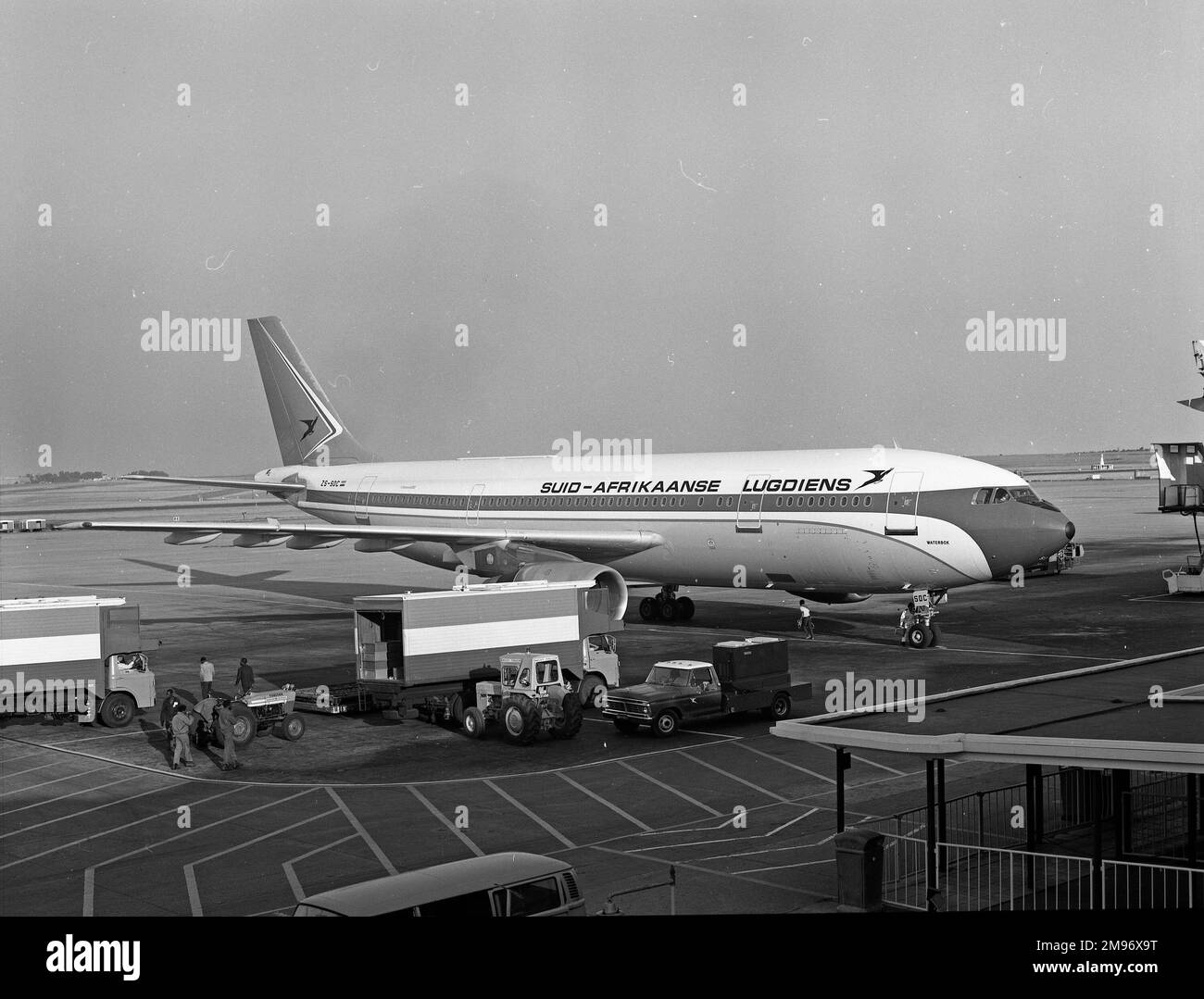 Photographed landing at Sydney airport in November 1981 this Airbus