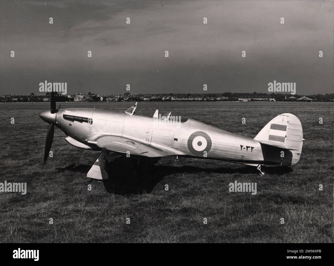 Hawker Hurricane 2-31 two-seat trainer, derived from a IIC, supplied to Persia in 1946. Stock Photo