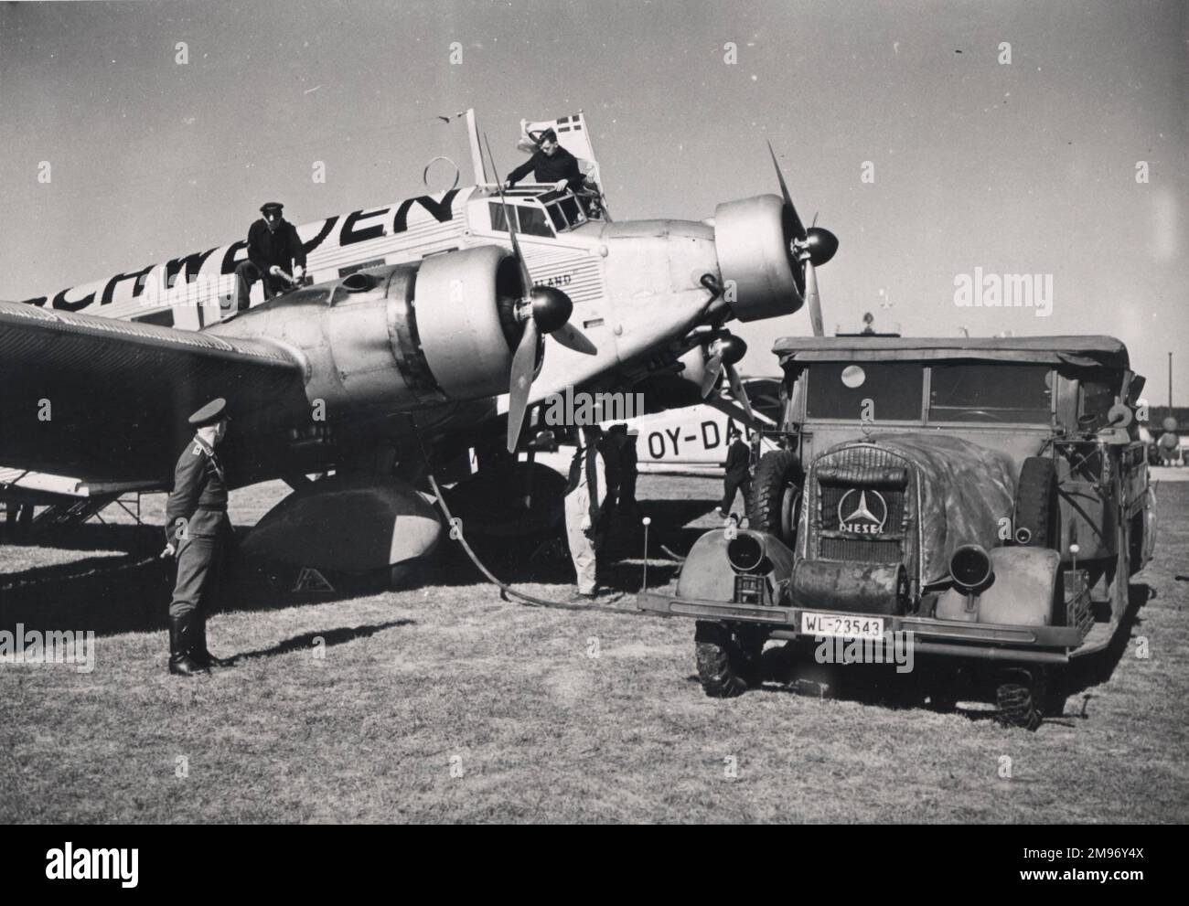 Junkers Ju52/3m. Stock Photo