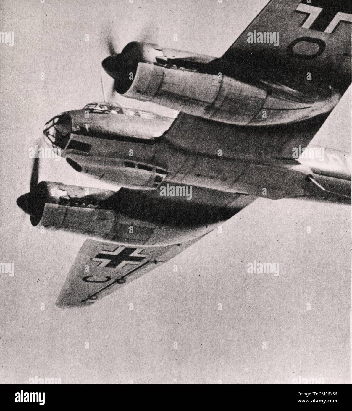 Junkers Ju88A in flight. Stock Photo