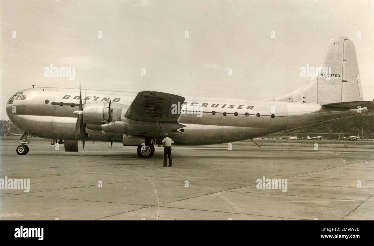 Boeing 377-10-19 Stratocruiser, NX-90700, the first prototype Stratocruiser. Stock Photo