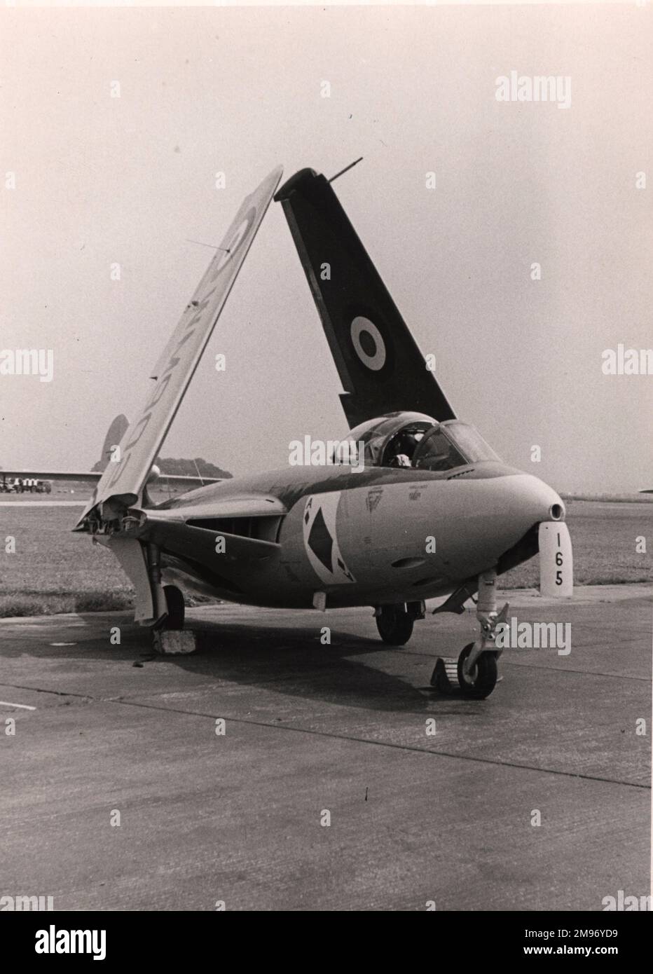 Hawker Sea Hawk I, WM902, with wings folded. Stock Photo