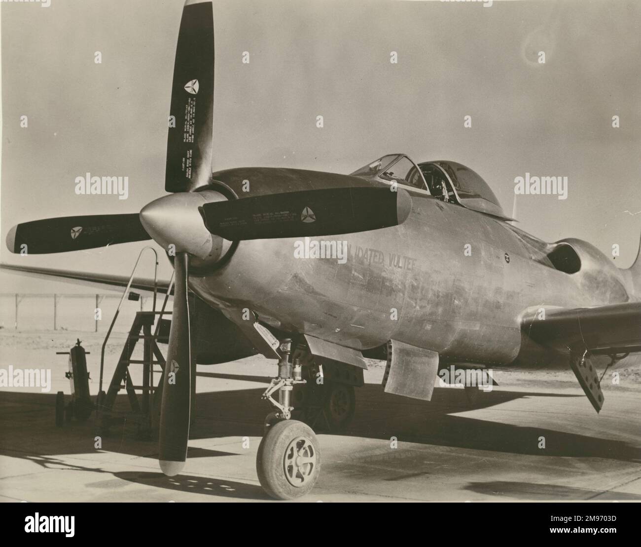 Convair XP81, the first US propellerturbine powered aircraft to fly (it had a jet engine in