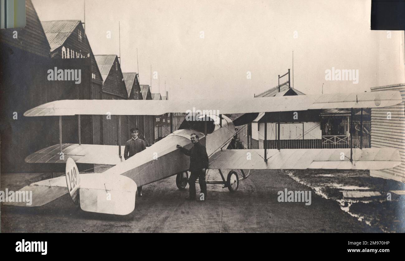 The Sopwith Sociable (also called Churchill) photographed in March 1914. Stock Photo