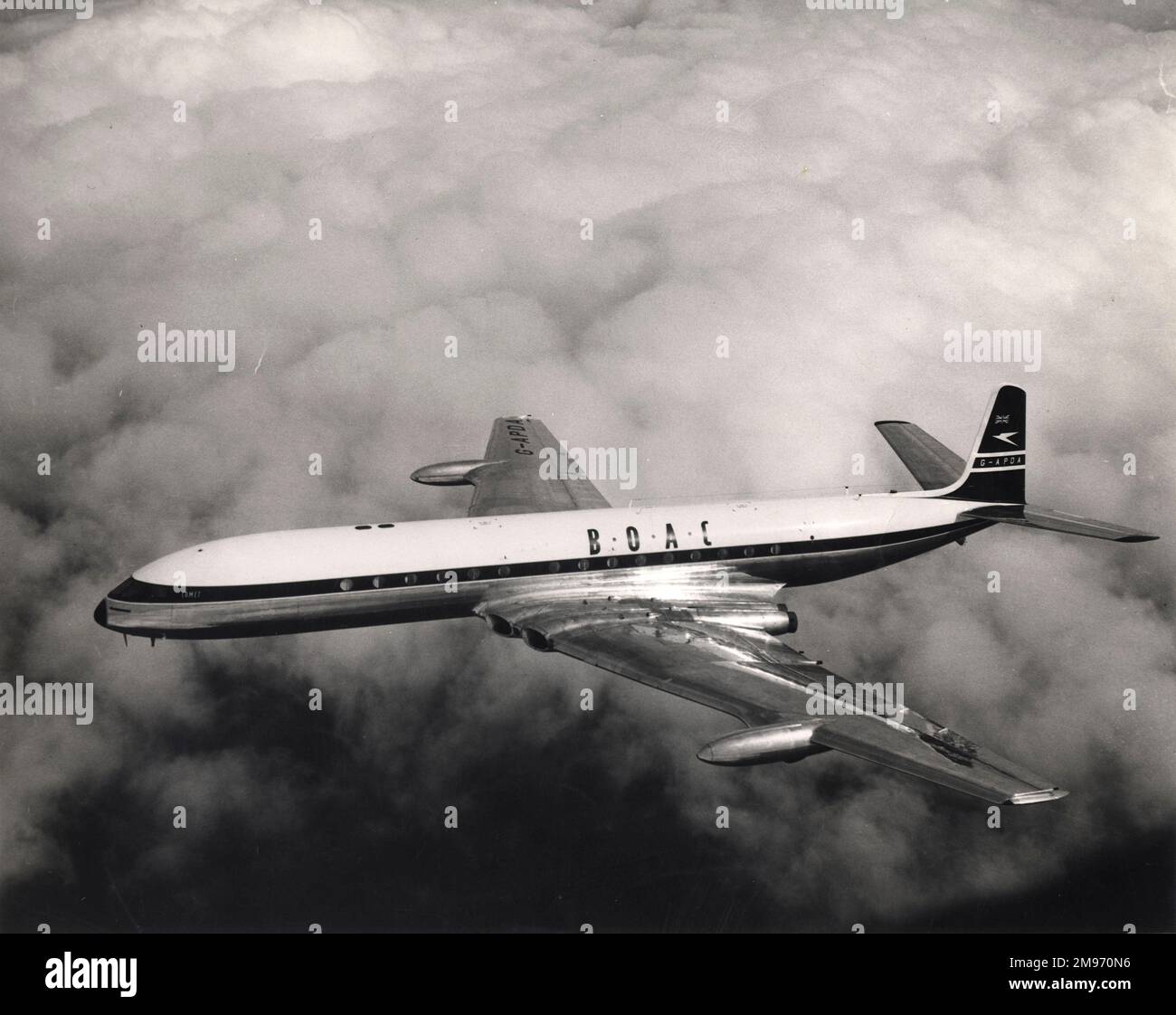 The first de Havilland DH106 Comet 4, GAPDA, of BOAC Stock Photo Alamy
