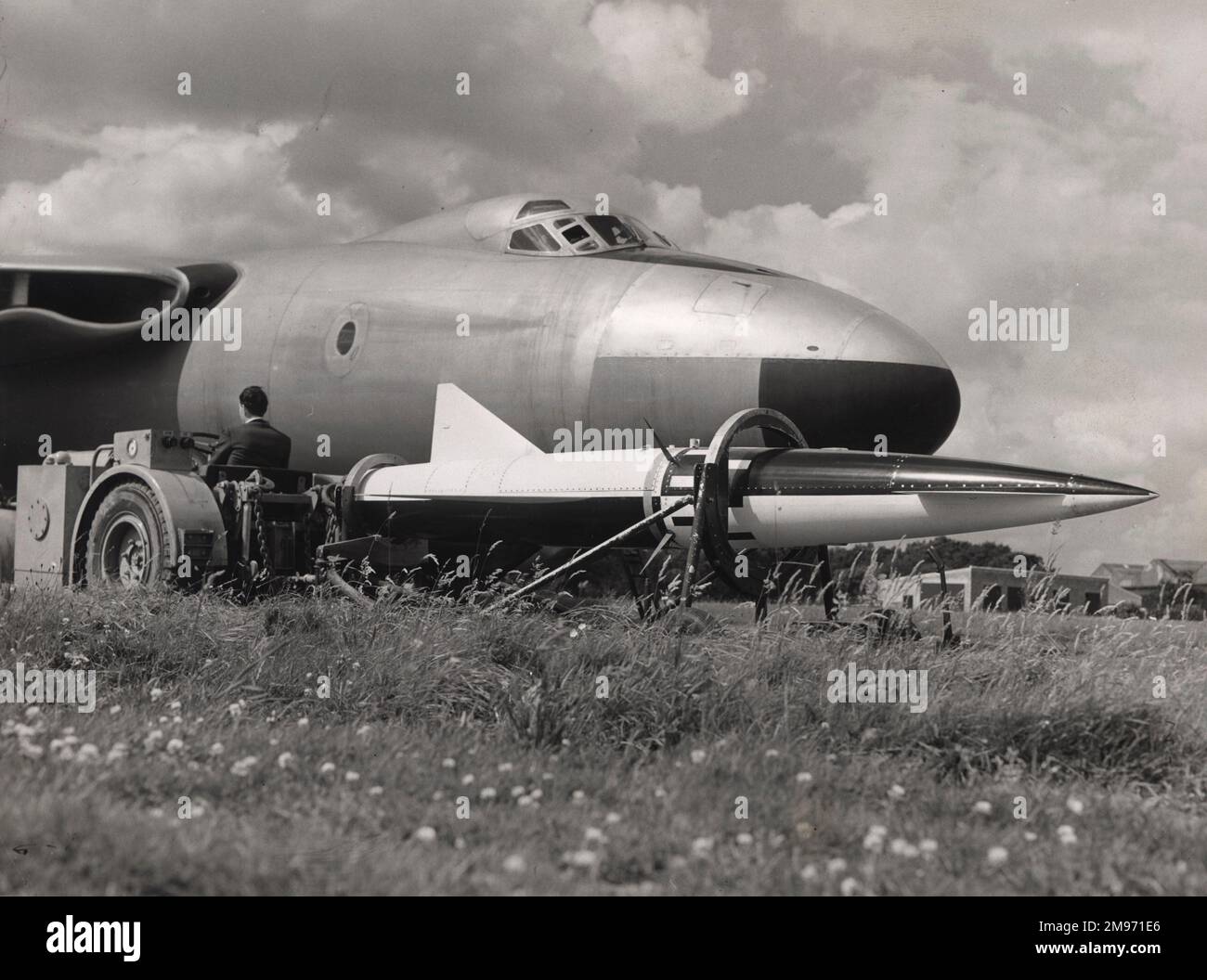 Blue Steel scale models were tested from Vickers Valiant bombers in Britain and Australia. Stock Photo