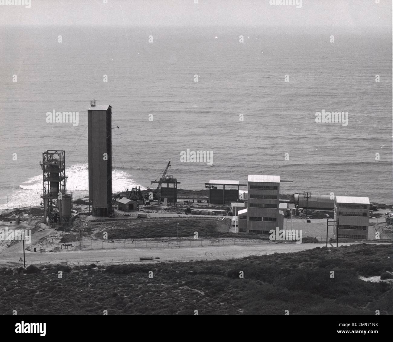 Convair Atlas components test facility at Point Loma. May 1957 Stock ...