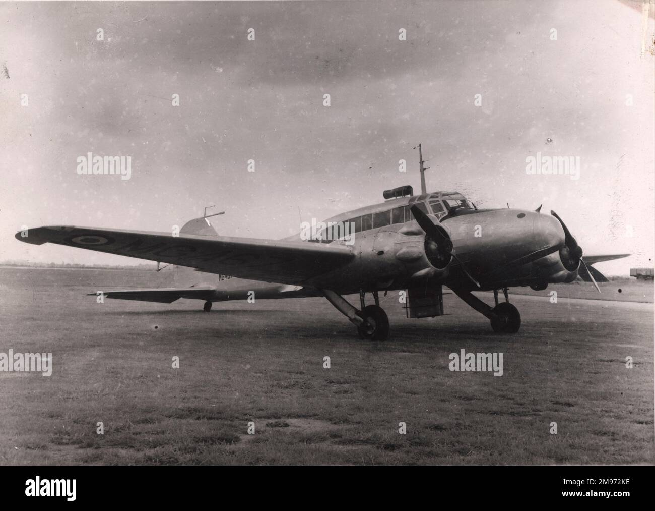 Avro Anson I with auxiliary equipment. Stock Photo