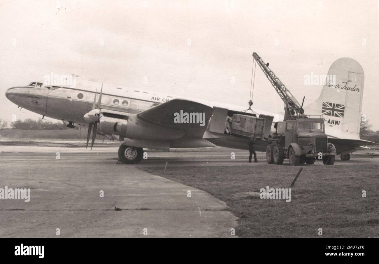 Avro Tudor 4B, G-AHNI, Trade Wind, of Air Charter. Stock Photo