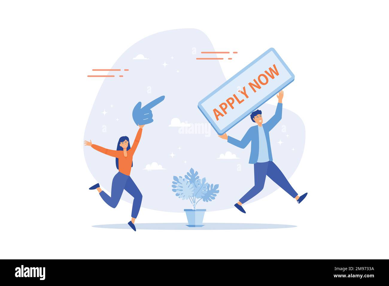 Apply new job online, career opportunity or employment vacancy, job application or opening 