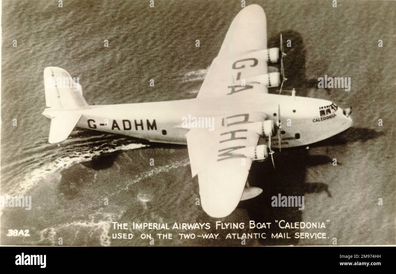 Short S23 Empire Flying Boat, G-ADHM, Caledonia. Stock Photo