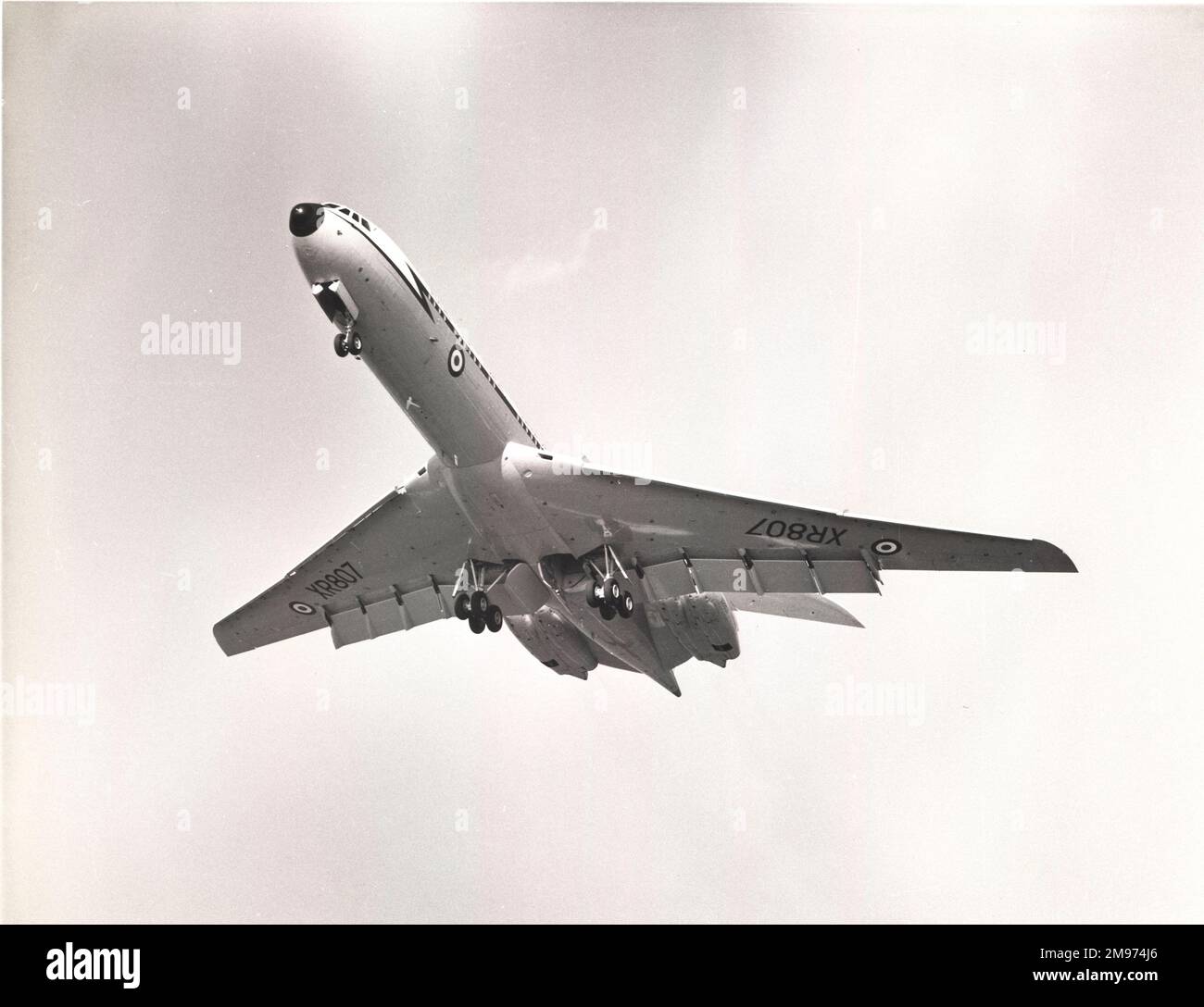 Vickers VC10 C1, XR807, Donald Garland VC/Thomas Gray VC, of RAF Air Support Command. Stock Photo