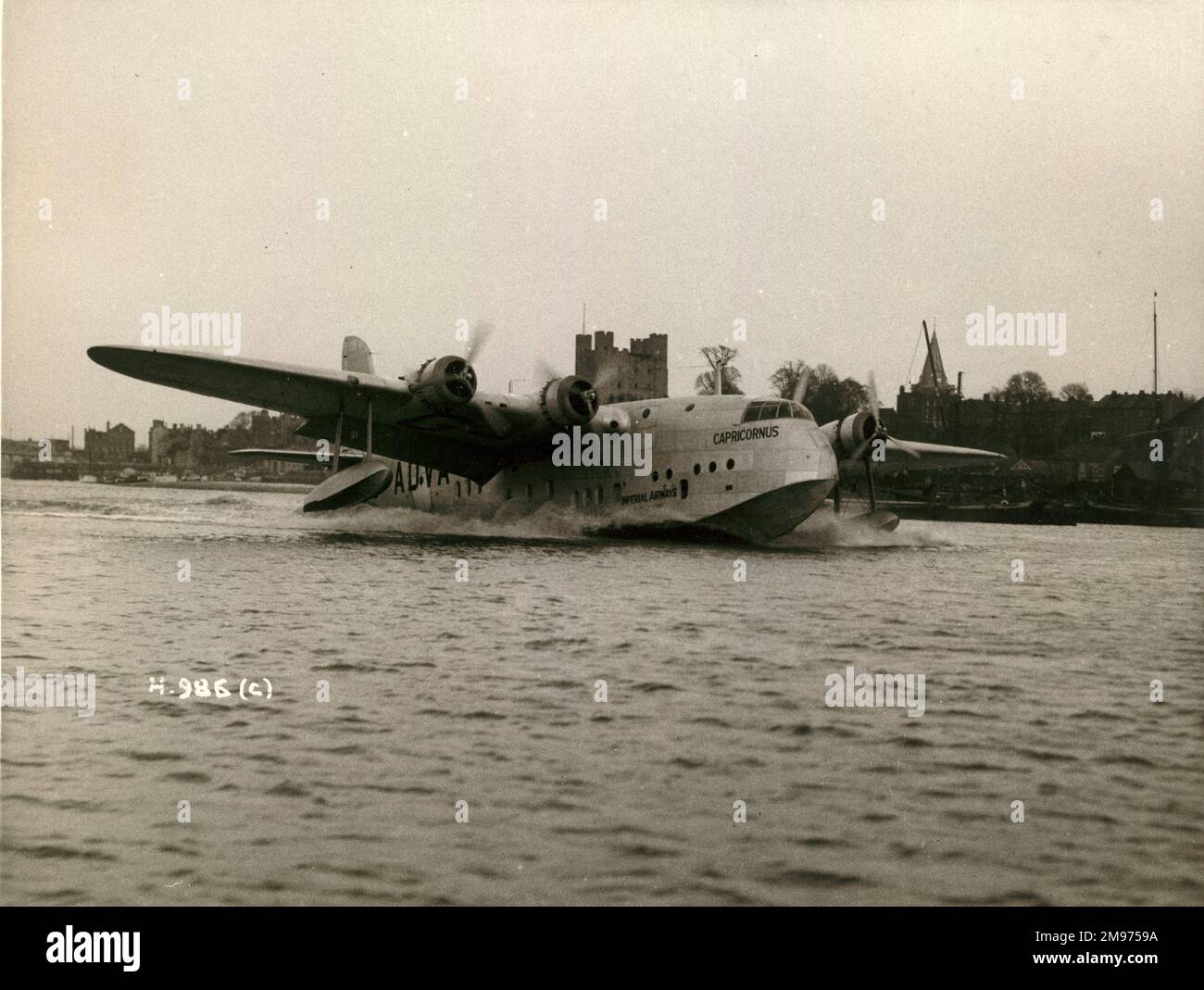 Short S23 Empire Flying Boat, G-ADVA, Capricornus. Stock Photo