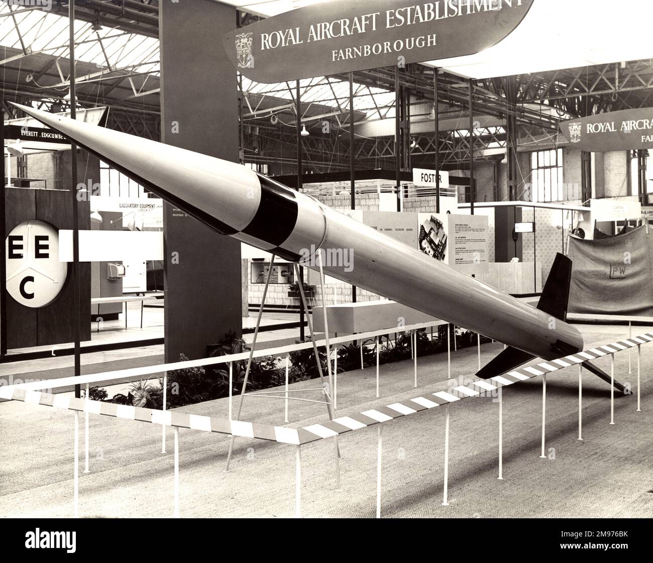 A model of the Skylark sounding rocket on display Stock Photo Alamy