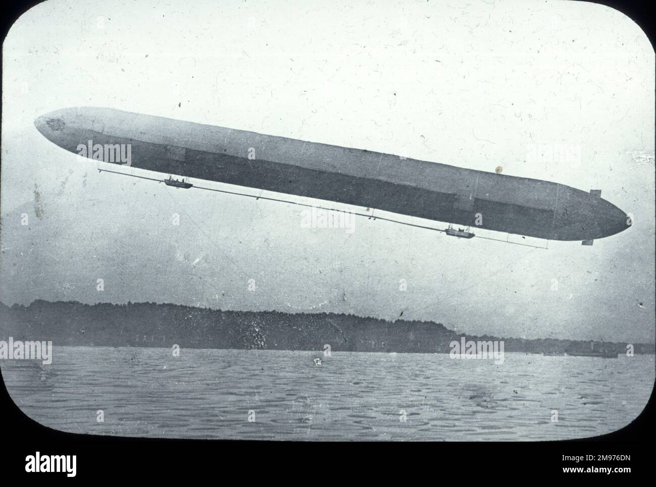 First voyage of Zeppelin LZ1 on 2 July 1900 Stock Photo - Alamy