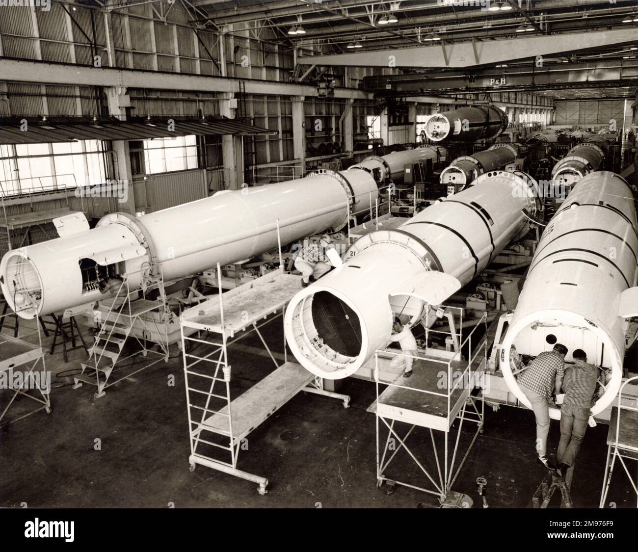 The Thor IRBM production line at the Santa Monica Division of the Douglas Aircraft Company Stock