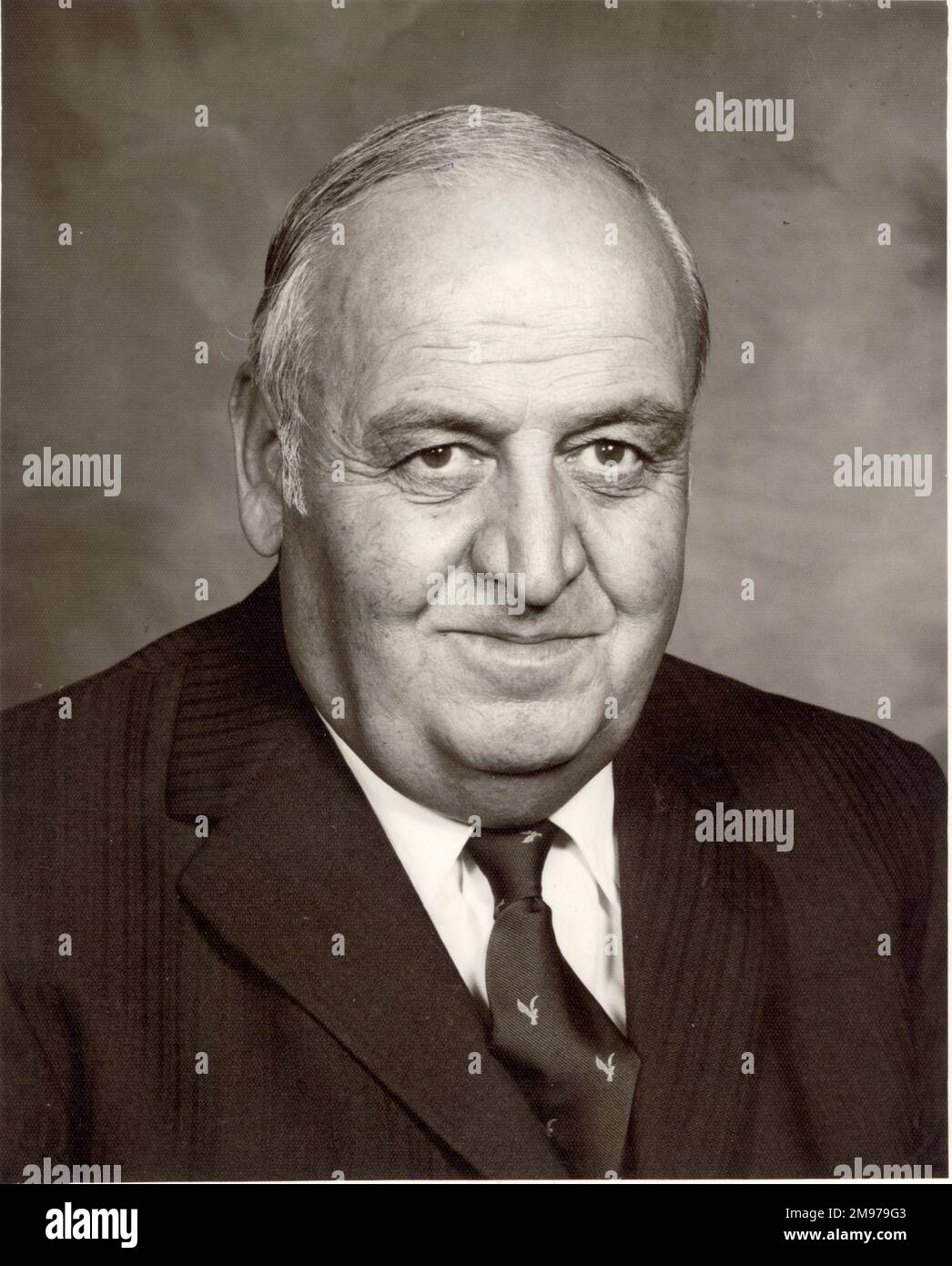 Charles Abell, OBE, FSLAET, CEng, FRAeS, 1910-1998, RAeS President 1976-1977. Stock Photo