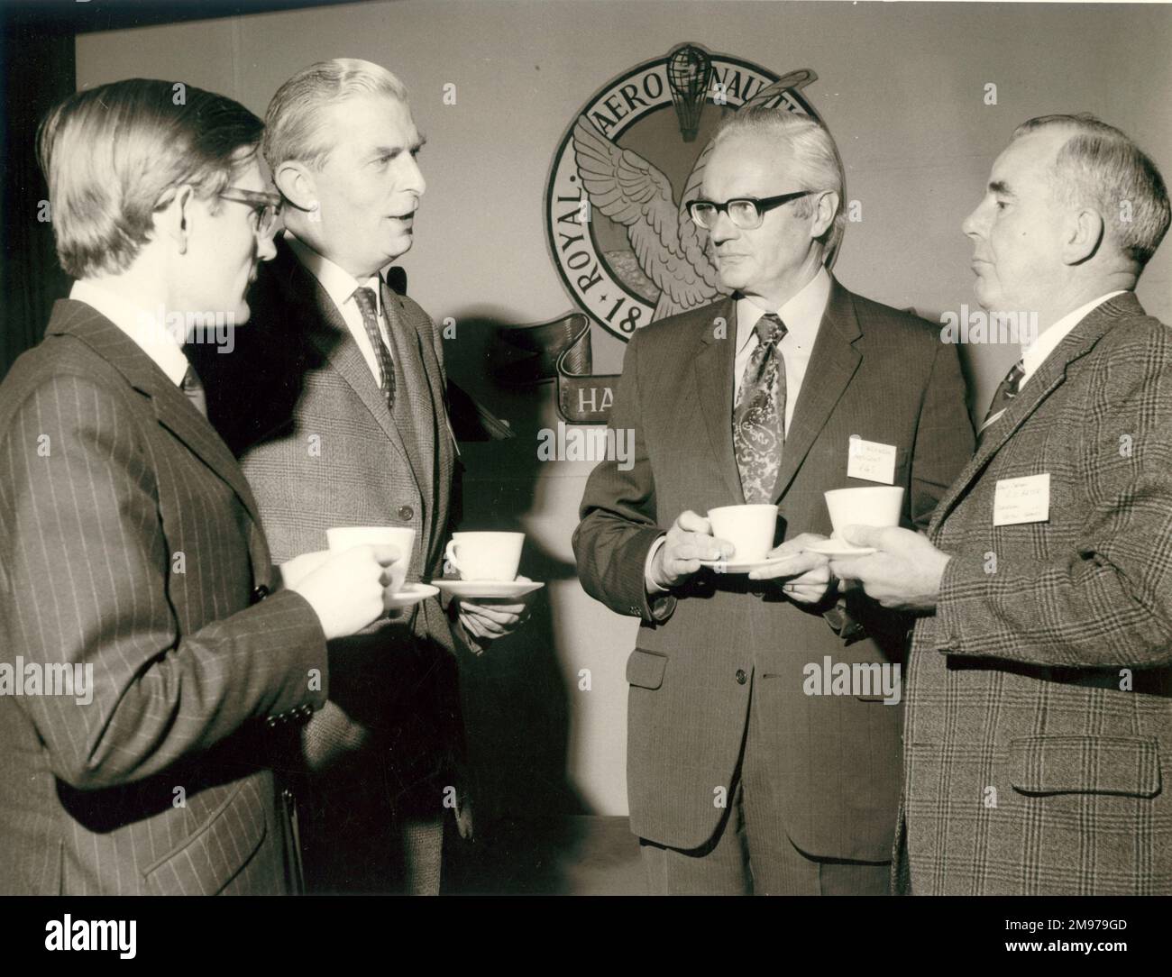 RAeS Branches Conference at Halton, 13 May 1972. From left: G.M. Moss ...