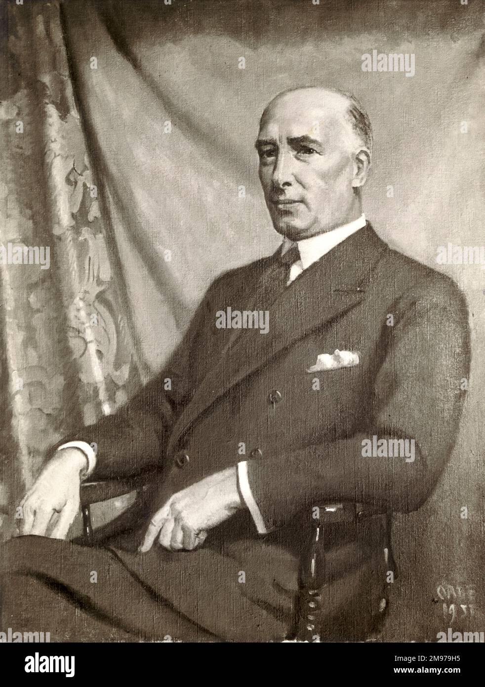 Portrait of Lord Weir of Eastwood, 1877-1959, RAeS President. Stock Photo
