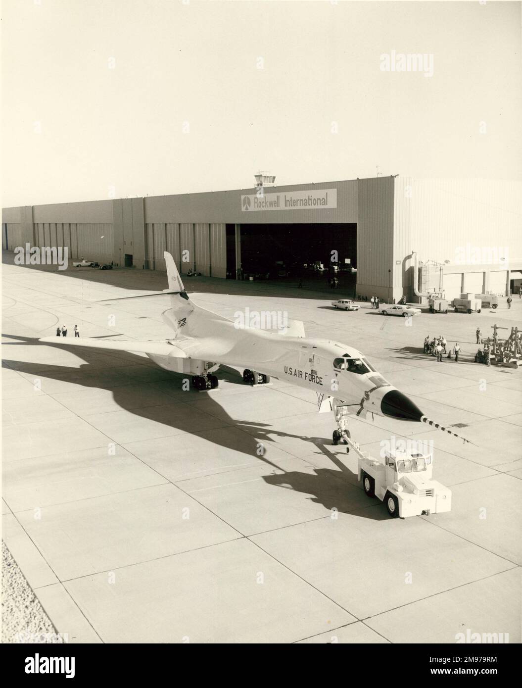 Roll-out of the first Rockwell B-1A, 74-0158. Stock Photo