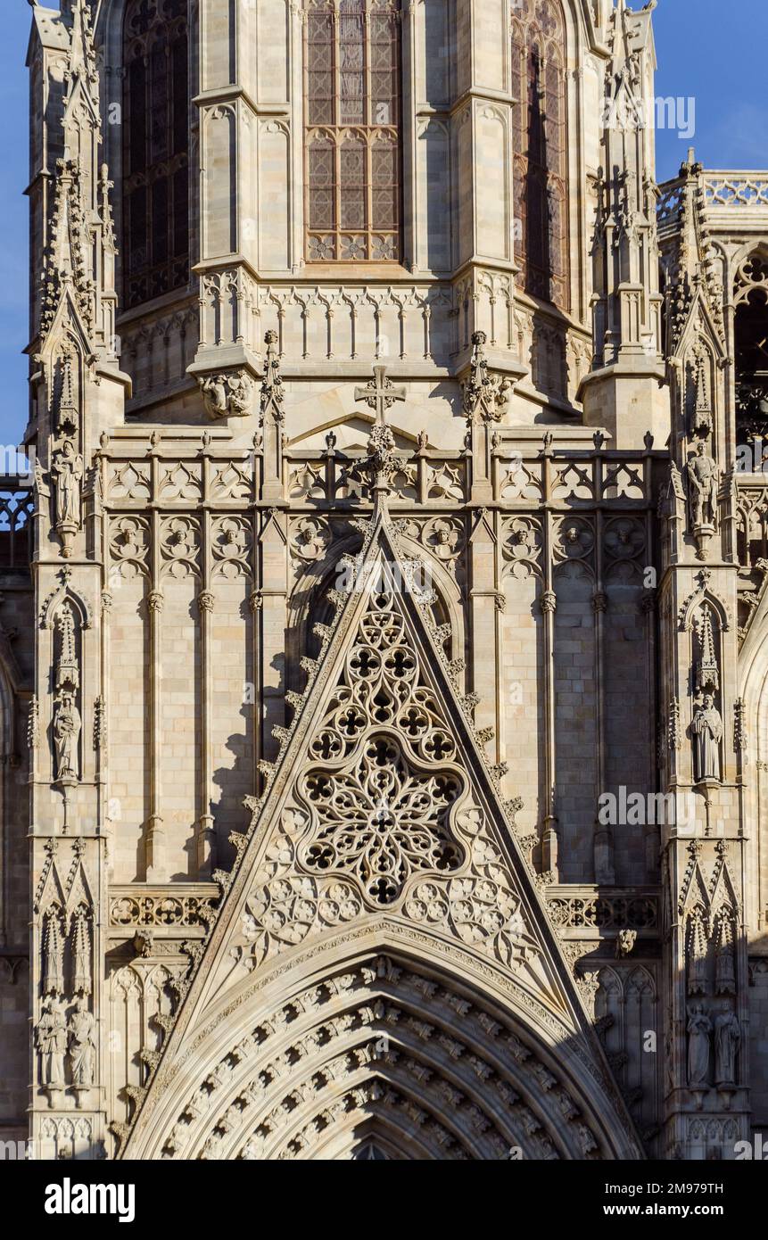 Barcelona Cathedral, Details Stock Photo