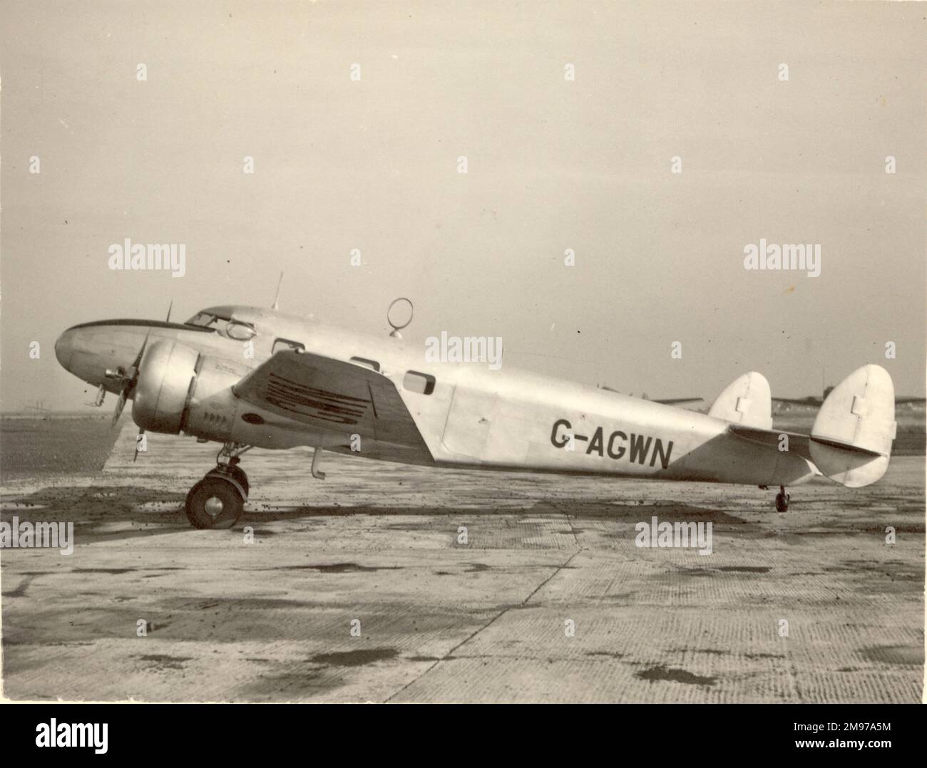 Lockheed Model 12A Electra Junior, G-AGWN. Stock Photo