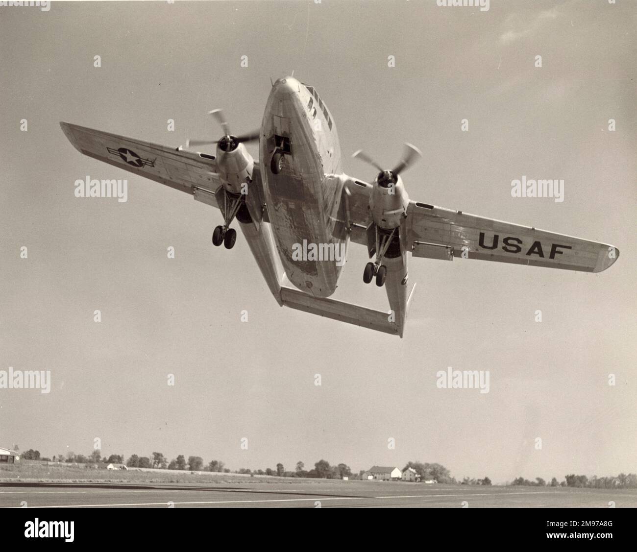 Fairchild C119 Flying Boxcar of the USAF Stock Photo Alamy