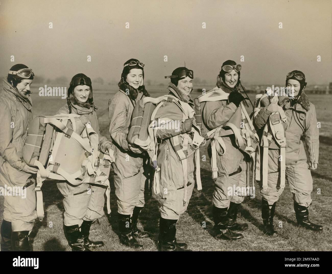 Air Transport Auxiliary pilots. Stock Photo