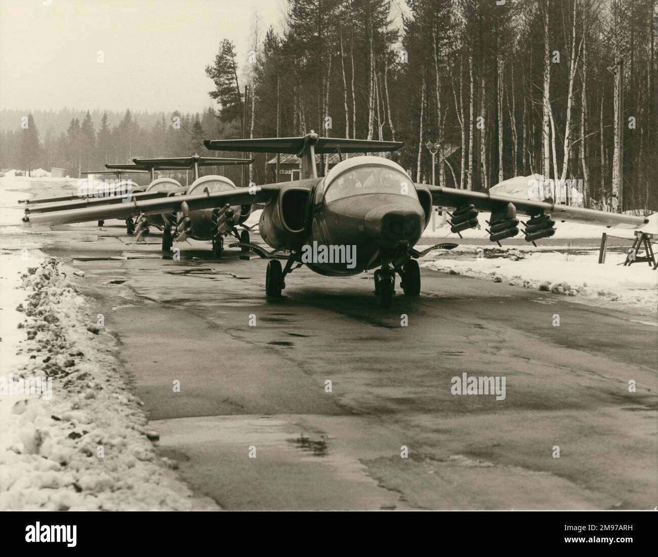 Saab SK60Cs. Stock Photo