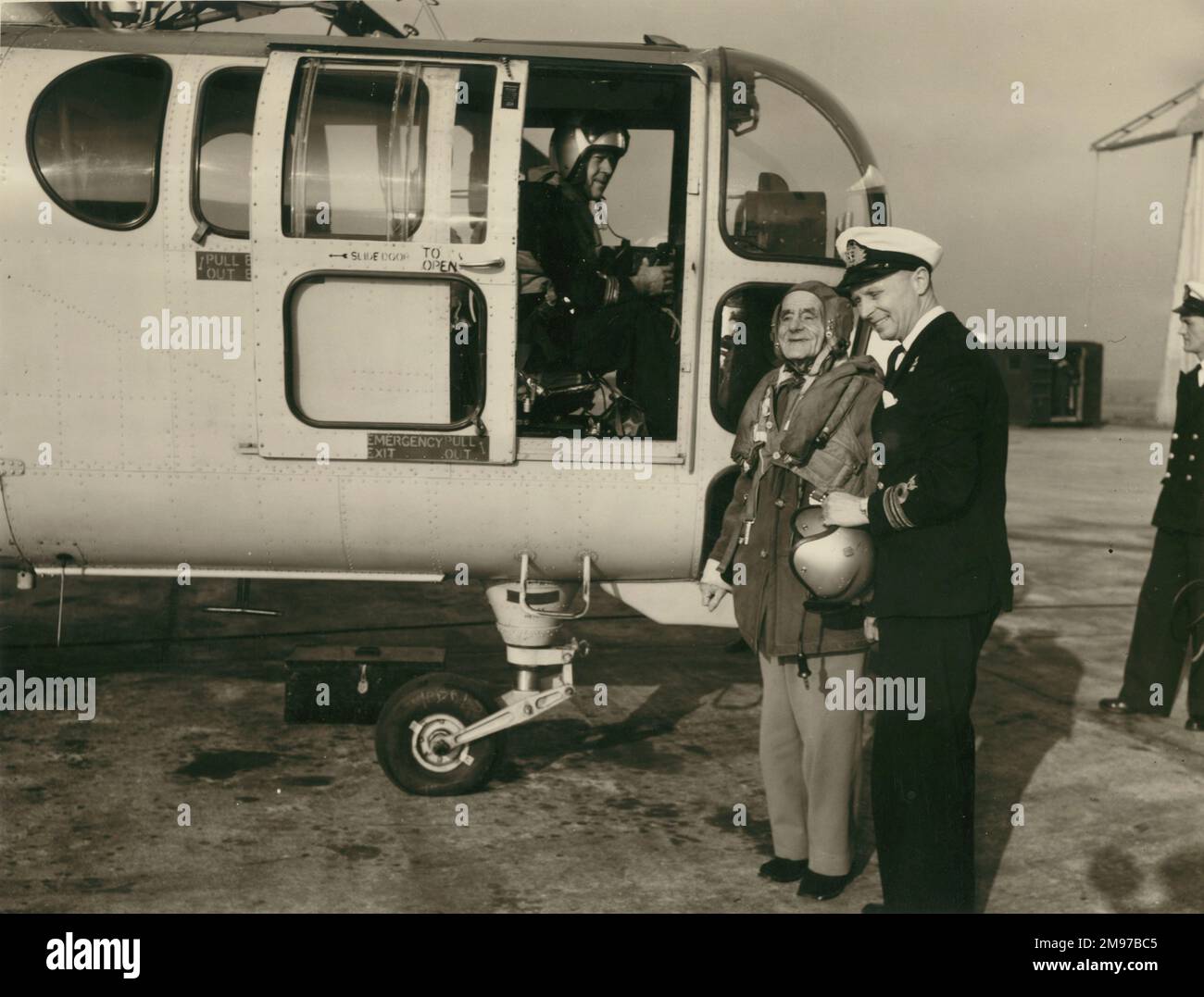 Albert Batchelor flew in a helicopter from Helston Air Station on 18 ...