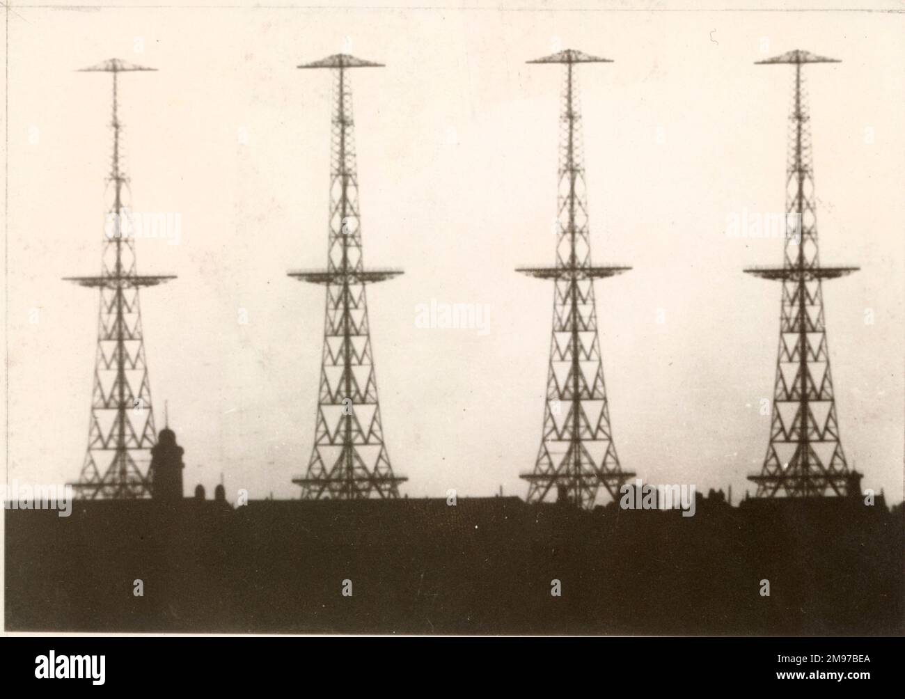 CH transmitter masts. Stock Photo