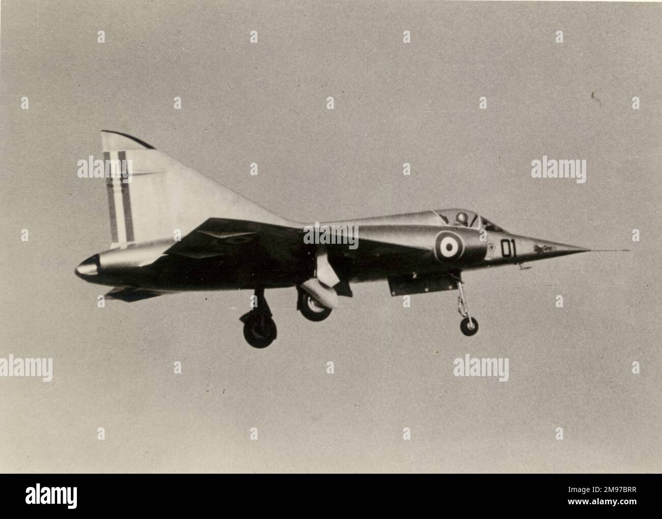 Dassault Mirage I in its initial form. Stock Photo