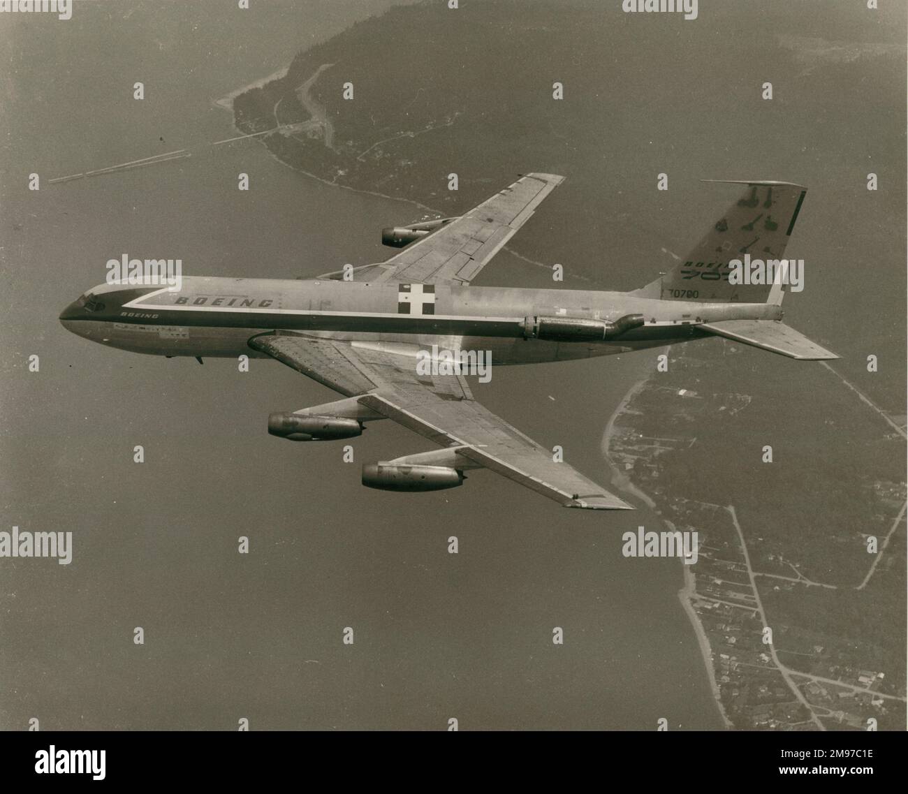 Boeing Dash 80, N70700. Stock Photo