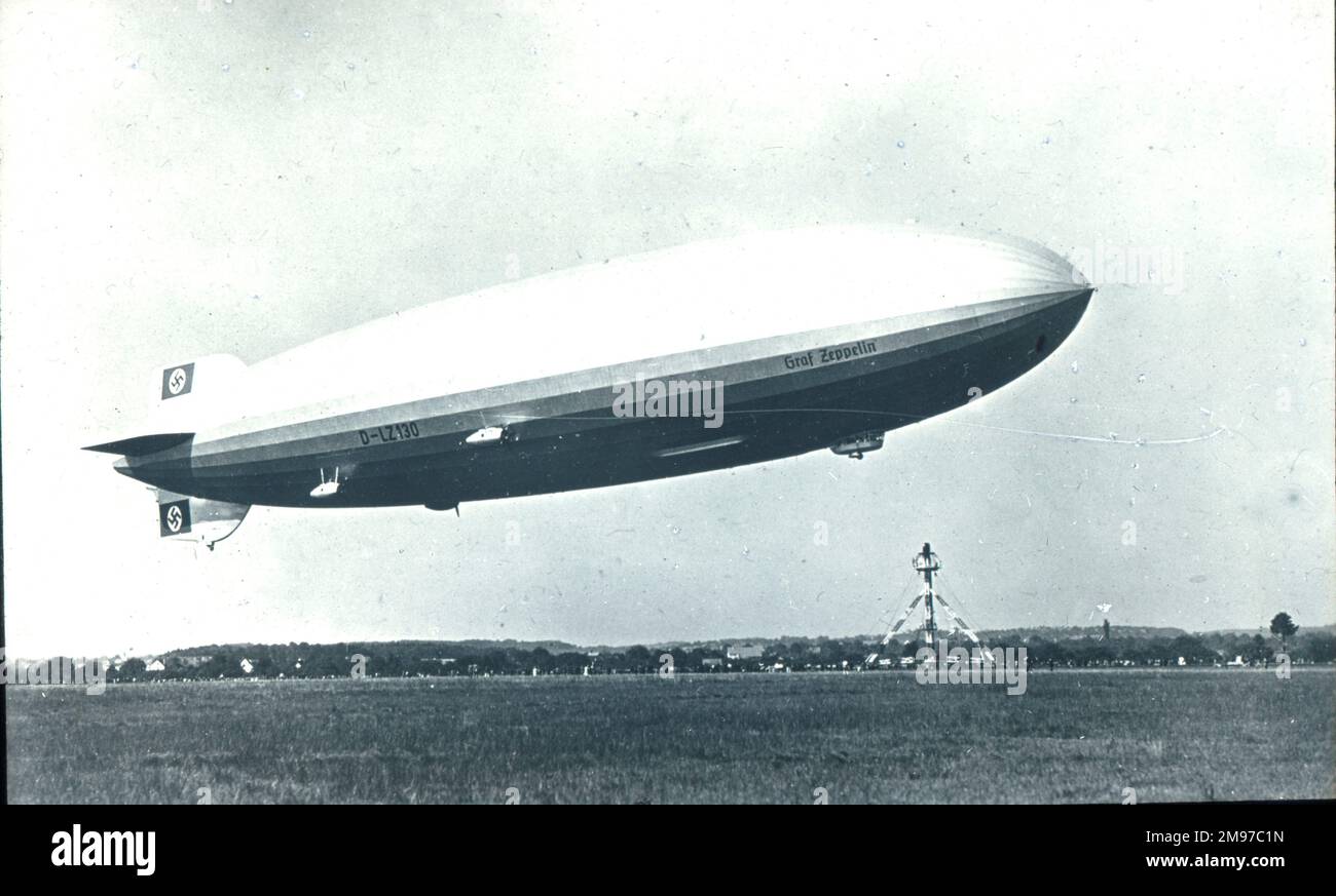 The Graf Zeppelin II, LZ 130. Stock Photo
