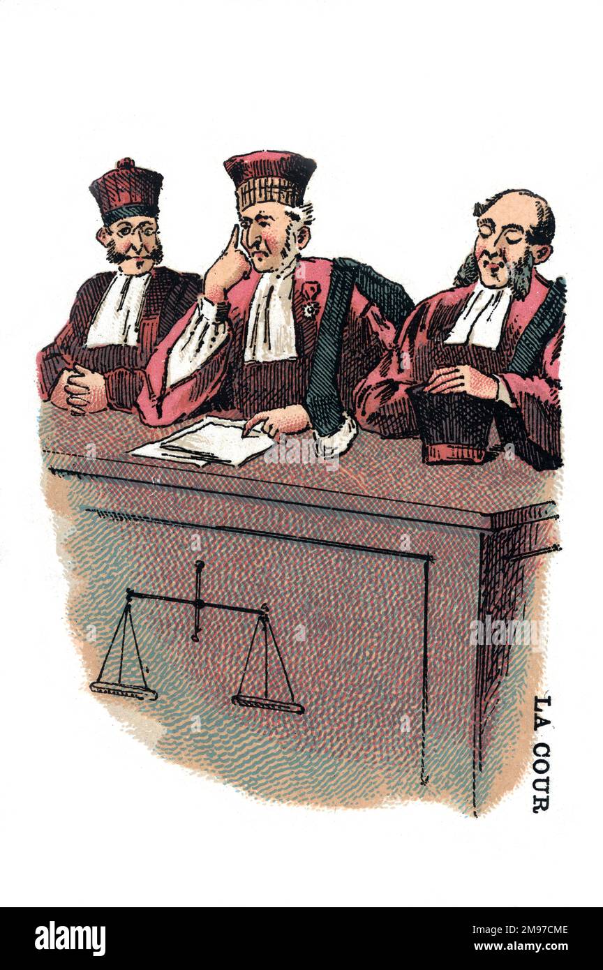 French card game Yes or No Occupations series. Illustration of a