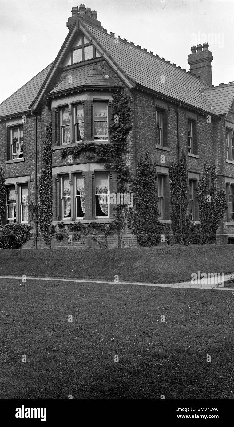 Edwardian era house named as Oaklea, Davenport Park, Stockport, home of William Norfolk Battersby, hat manufacturer Stock Photo