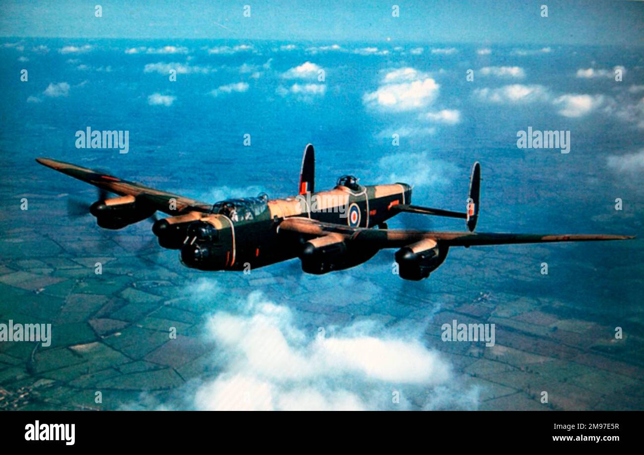 Avro 683 Lancaster wrote its name into history with its breaching of the Ruhr dams. Stock Photo