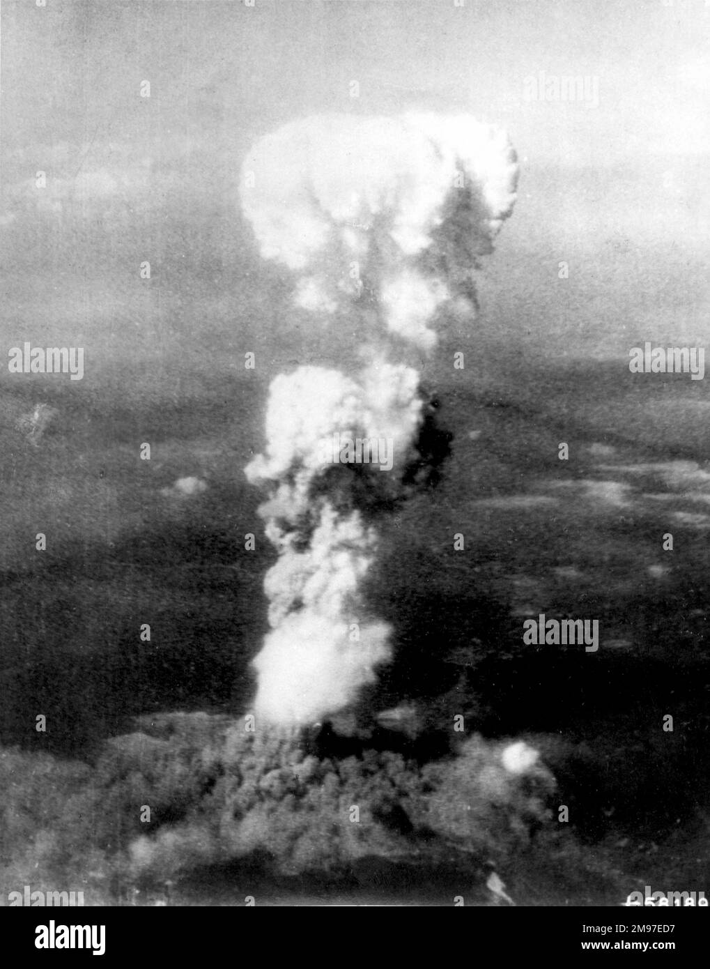 Boeing B-29 of 509th Composite Grp, 20th Air Force dropped atomic bomb on Hiroshima, 5 Aug 1945. Stock Photo
