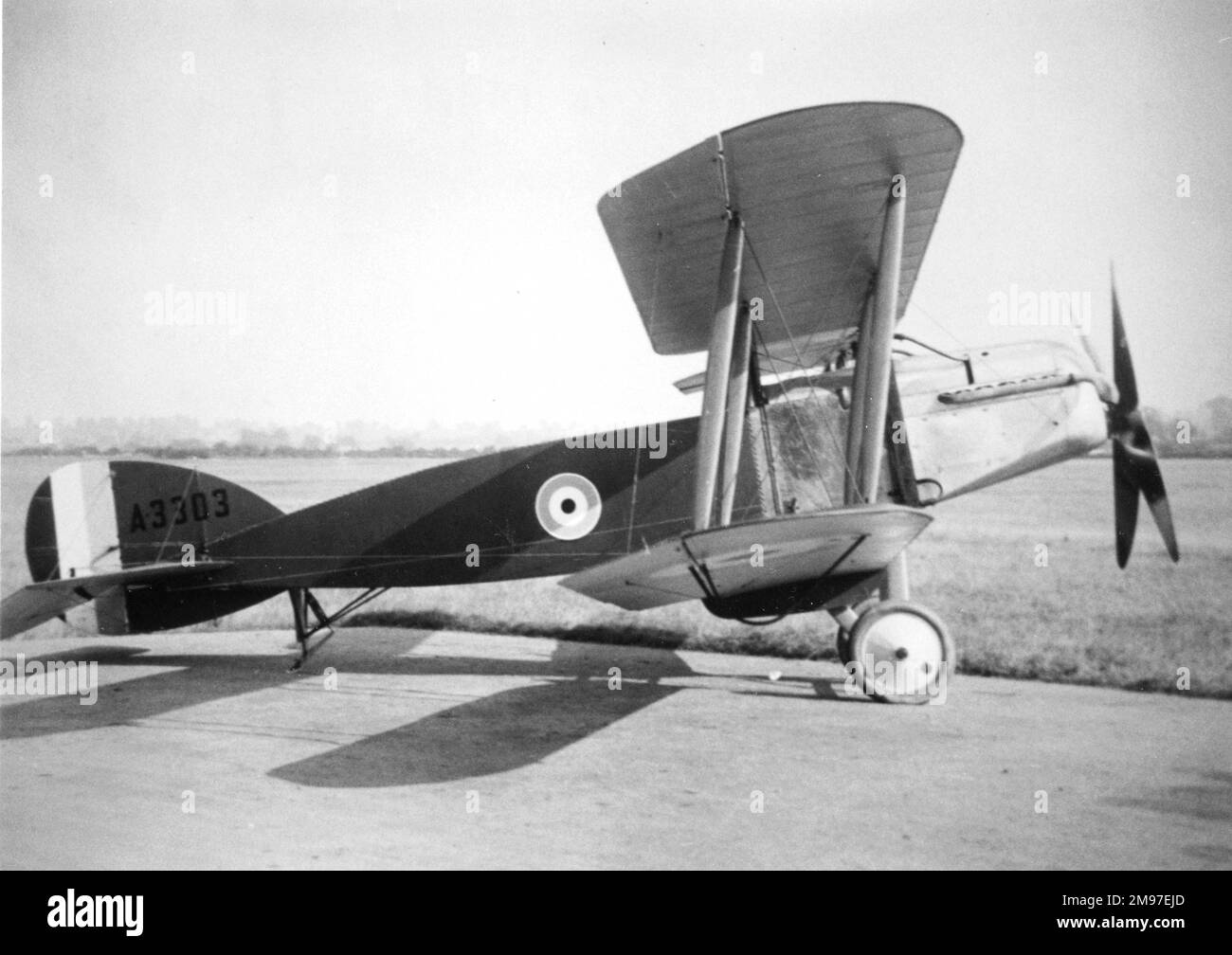Bristol F2 A prototype two-seat fighter plane, serial no. A 3303, which first flew in September 1916. Stock Photo
