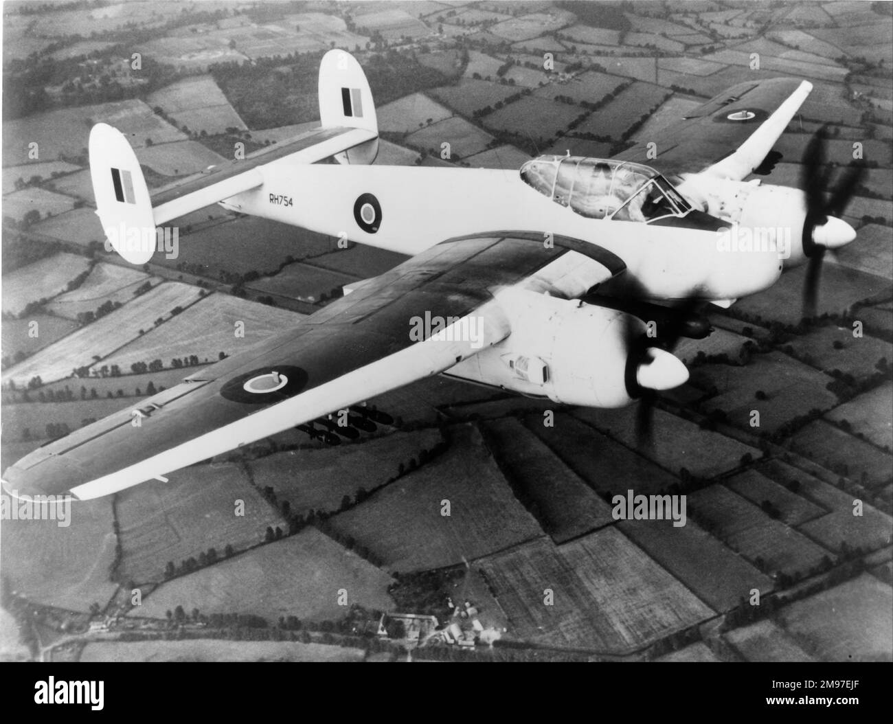 Bristol 164 Brigand TF1 first flown in December 1944 as a torpedo bomber, but too late for wartime service. Stock Photo