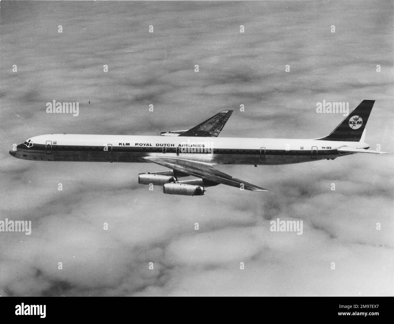 Douglas DC-8 63 -KLM. Stock Photo