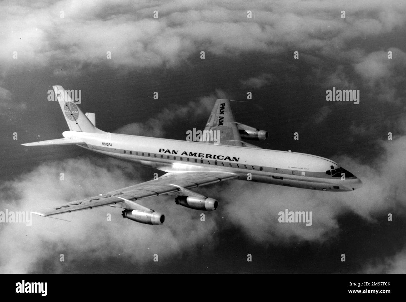 Douglas DC-8 31 -Pam Am. Stock Photo
