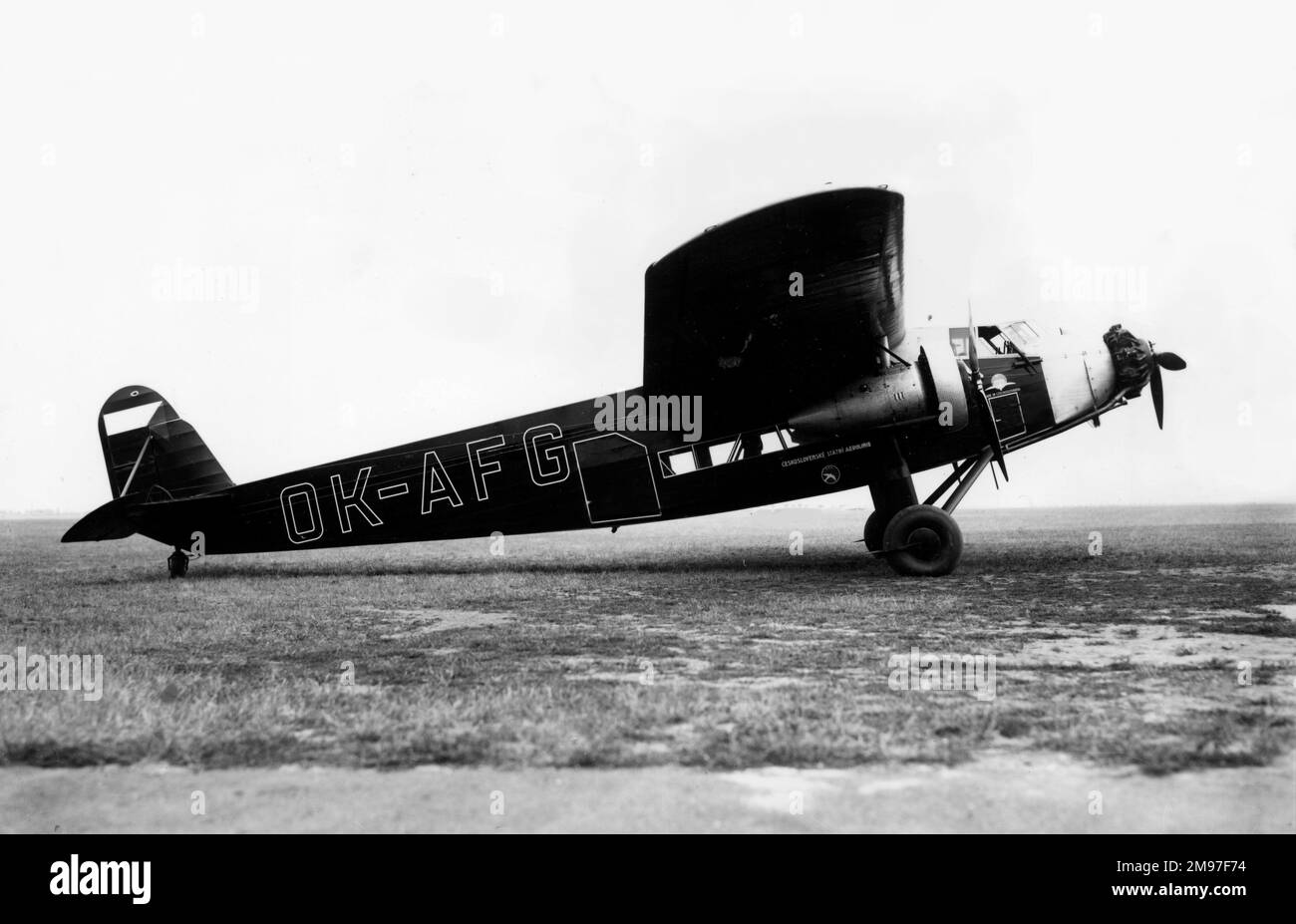 Fokker IXD (Avia-built) -CSA 1935-1939. Stock Photo