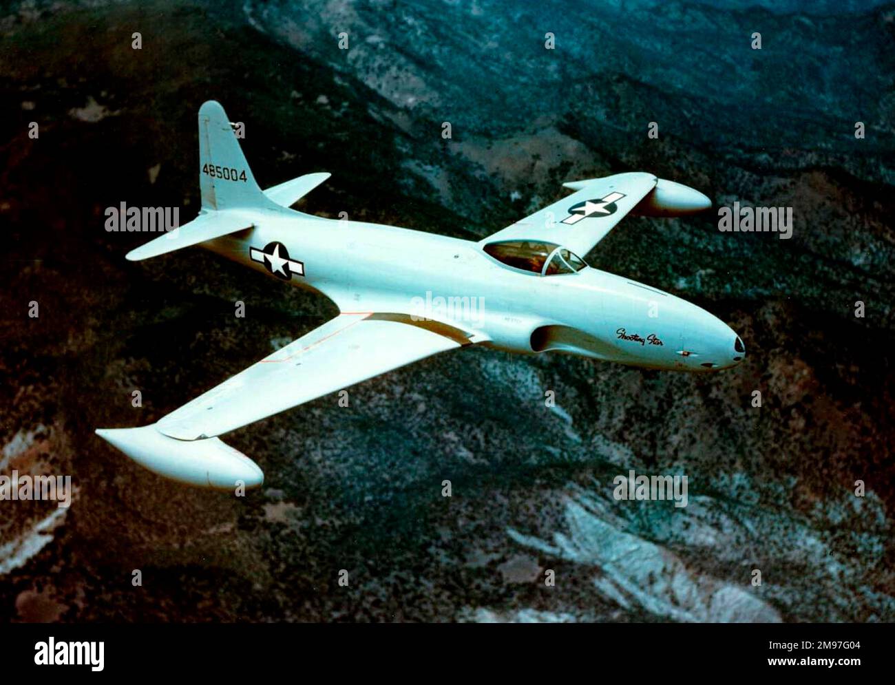 Lockheed XP-80A -precursor to America's first production jet fighter Only a handful available before war's end. Stock Photo