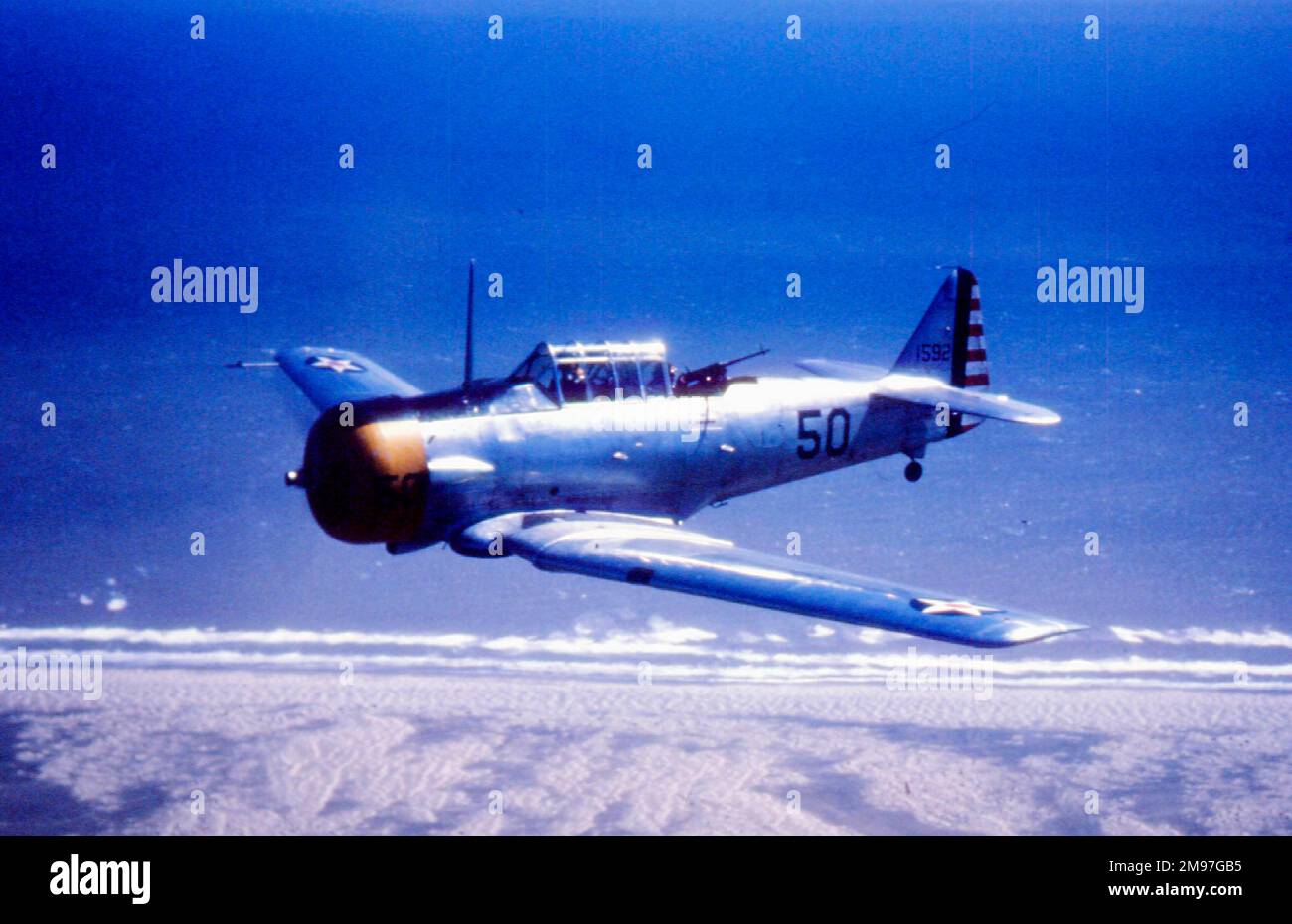 North American AT-6A Texan -this US Army advanced trainer proved vital during the early year training need. Stock Photo